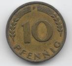 Duitsland 10 pfennig 1950 (F)  KM# 108, Postzegels en Munten, Munten | Europa | Niet-Euromunten, Verzenden, Duitsland, Losse munt
