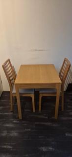 EKEDALEN IKEA Tafel en 2 stoelen, Ophalen, 100 tot 150 cm, 50 tot 100 cm, Zo goed als nieuw