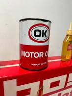 OK motor oil 1 liter blik, Verzamelen, Blikken, Overige merken, Gebruikt, Overige, Ophalen of Verzenden