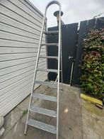 Aluminium trap/ladder, Doe-het-zelf en Verbouw, Ladders en Trappen, Ophalen, Gebruikt, Opvouwbaar of Inschuifbaar, Minder dan 2 meter