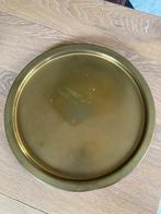 koperen dienblad presenteerblad Ø27 cm op 3 bolpootjes, Ophalen of Verzenden, Koper