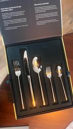 Sola Luxor 90 delige bestekset, nieuw in doos, Nieuw, Ophalen of Verzenden, Rvs of Chroom, Vaatwasserbestendig