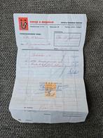 Rekening met fiscale zegel 1961, Ophalen of Verzenden, Overige typen