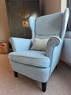 Lichtblauwe Ikea fauteuil, Huis en Inrichting, Fauteuils, Ophalen, Gebruikt, 75 tot 100 cm, 50 tot 75 cm