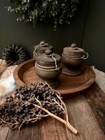 Landelijke Houten potjes met deksel, Nieuw, Ophalen of Verzenden, Nvt, Nvt
