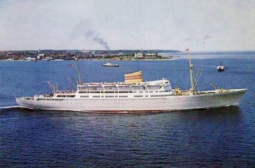 Passagiersschip Oslofjord - Norwegian America Line, Verzamelen, Scheepvaart, Zo goed als nieuw, Kaart, Foto of Prent, Ophalen of Verzenden