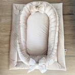 Babynestje Velvet luxury zand champagne strik, Verzenden, Nieuw, Overige typen