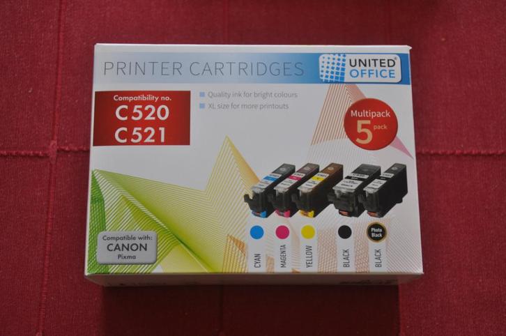 Canon Compatible printer cartridges C520 / C521, Computers en Software, Printerbenodigdheden, Nieuw, Cartridge, Ophalen of Verzenden