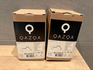 Twee Qazqa Zwarte LED Bedlampjes - Nieuw! beschikbaar voor biedingen