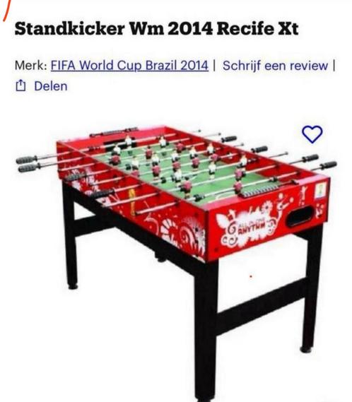 Standkicker Wm 2014 Recife Xt Voetbaltafel, Kinderen en Baby's, Speelgoed | Voetbaltafels, Gebruikt, Ophalen of Verzenden