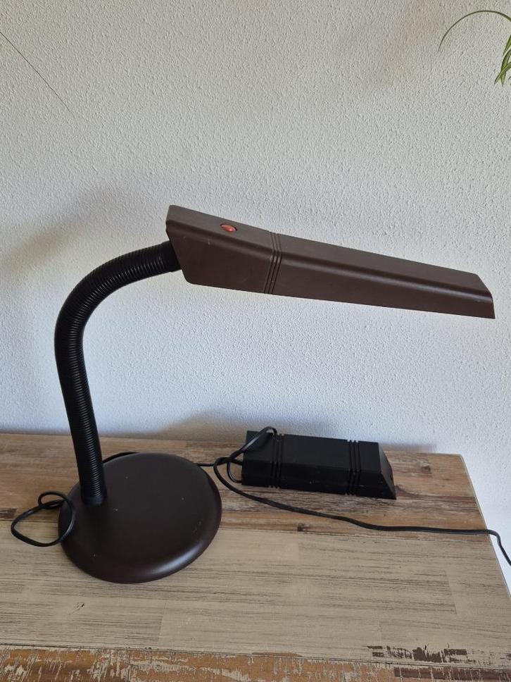 Vintage - Bureaulamp - TL Lamp - Tafellamp - merk Massive., Huis en Inrichting, Lampen | Tafellampen, Gebruikt, Minder dan 50 cm