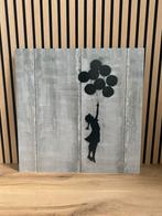 Schilderij Banksy stijl, meisje met ballonen, Huis en Inrichting, Woonaccessoires | Schilderijen, Tekeningen en Foto's, Ophalen