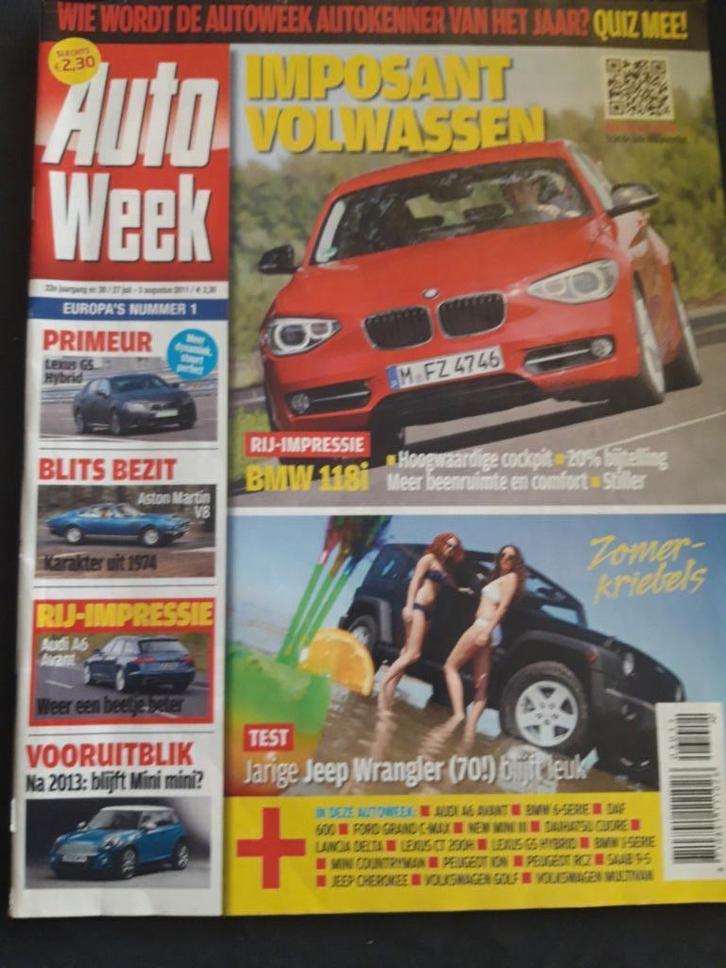 Autoweek 30 2011 – Daf 750, Jeep Wrangler, Lancia Delta, Boeken, Auto's | Folders en Tijdschriften, Zo goed als nieuw, Algemeen