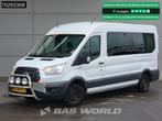 Ford Transit 125pk Personenvervoer Luchtvering Taxi Ramp Air, Auto's, Bestelauto's, Euro 5, 4 cilinders, 7 stoelen, Wit
