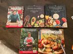5x Kookboek vegetarisch, jamie olliver, frisse salades etc, Ophalen of Verzenden, Nieuw