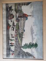 Gravure Koopmansbeurs Rotterdam, Antiek en Kunst, Kunst | Etsen en Gravures, Ophalen of Verzenden