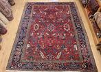 Vintage handgeknoopt perzisch tapijt heriz 287x220, 200 cm of meer, 200 cm of meer, Gebruikt, Rechthoekig
