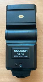 Soligor 42 AS Zoom Auto Flitser, Ophalen of Verzenden, Gebruikt, Sigma, Kantelbaar