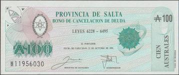 Argentinië 100 australes 1988 UNC p.S2623d (# 800) beschikbaar voor biedingen