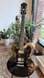 Epiphone DOT Ebony - Korea, Muziek en Instrumenten, Snaarinstrumenten | Gitaren | Elektrisch, Ophalen, Zo goed als nieuw, Hollow body
