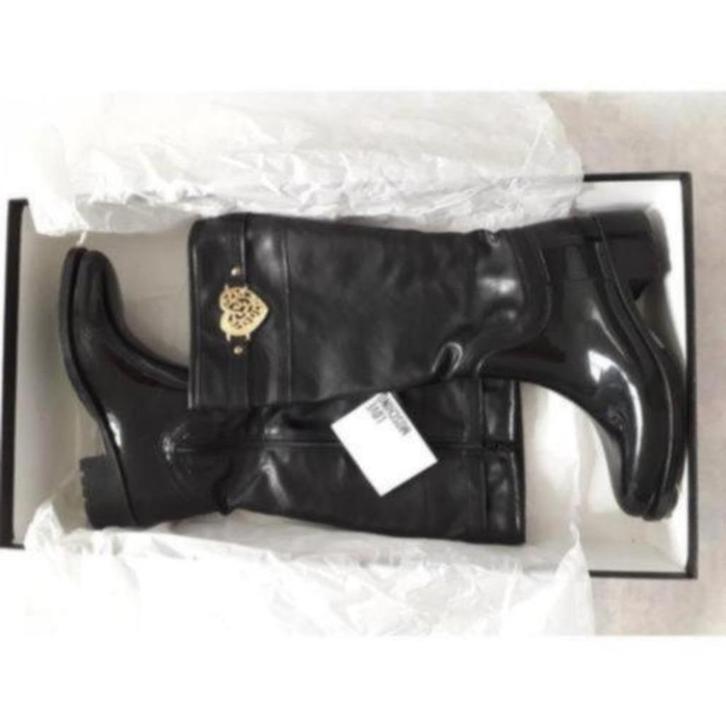 Moschino. Hoge zwarte laarzen. Nieuwstaat. Authentiek., Kleding | Dames, Schoenen, Zo goed als nieuw, Hoge laarzen, Zwart, Ophalen of Verzenden