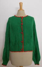 Trachten zacht en soepel lief hartjes print vestje! XL, Verzenden, Nieuw, Maat 46/48 (XL) of groter, Groen