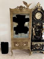 Barok vitrinekast goudkleur, Huis en Inrichting, Ophalen, Zo goed als nieuw