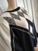 Vintage gebreide trui Merk claude laurent, Verzenden, Zo goed als nieuw, Blauw