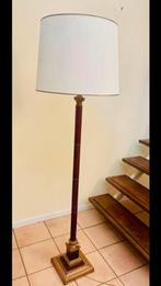 Antieke vloerlamp schemerlamp, Huis en Inrichting, Lampen | Vloerlampen, Ophalen, Gebruikt, Hout, 150 tot 200 cm