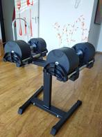 Verstelbare Dumbells set: 20kg+stand.Laagste prijsgarantie!!, Sport en Fitness, Fitnessmaterialen, Nieuw, Ophalen of Verzenden