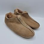 Unisex sloffen cappuccino wol/leer zachte zool mt 40-46, Bruin, Nieuw, Ophalen of Verzenden, Pantoffels of Sloffen