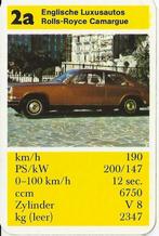 Kw87 autokaartje rolls royce camargue, Ophalen of Verzenden, Zo goed als nieuw, Auto's