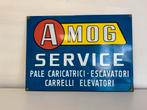 AMOG Service emaille reclamebord, Ophalen of Verzenden