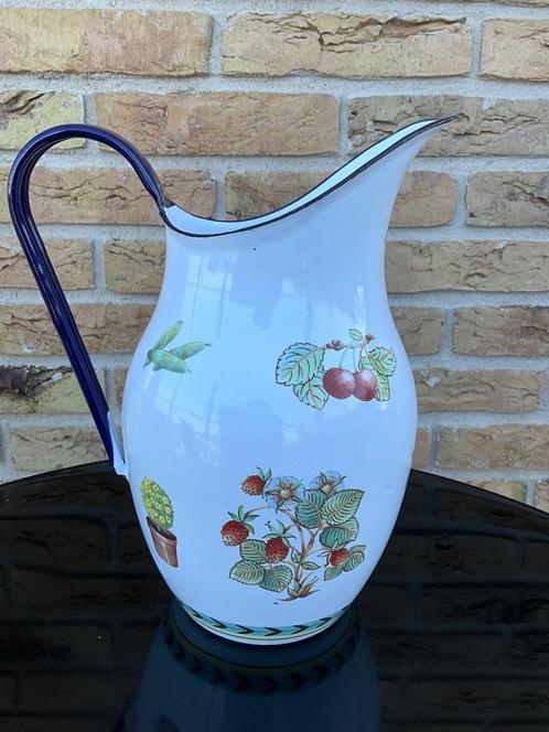 Villeroy en Boch French Garden Roanne emaille waterkan 1997, Huis en Inrichting, Keuken | Servies, Gebruikt, Overige typen, Overige stijlen