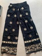 Kerst? Lange broek met goudkleur, Ophalen of Verzenden, Zo goed als nieuw, Zwart, Lang