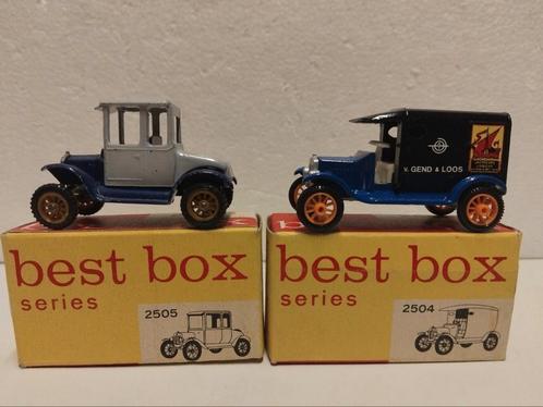 2x Best Box T Ford 1919 Van Gent & Loos & 2 seater 3INCH, Hobby en Vrije tijd, Modelauto's | Overige schalen, Zo goed als nieuw