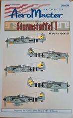 Aeromaster decals Fw 190 Sturmstaffel 1 schaal 1:48, Hobby en Vrije tijd, Modelbouw | Vliegtuigen en Helikopters, Groter dan 1:72