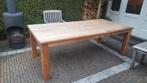Massief (oude)teakhouten tafel, Ophalen, Gebruikt, 100 tot 150 cm, Teakhout