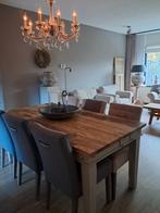 Grote Eettafel, landelijk, sober, stoer, zeer stevige tafel!, Huis en Inrichting, Tafels | Eettafels, Ophalen, Gebruikt, 50 tot 100 cm