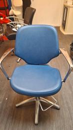 Kapperstoel - Blauw, Ophalen of Verzenden, Gebruikt