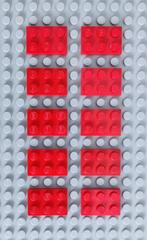 LEGO Parts Red Plate 2 x 3 nr. 3021, Kinderen en Baby's, Speelgoed | Duplo en Lego, Ophalen of Verzenden, Zo goed als nieuw, Losse stenen