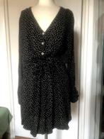 MELTING STOCKHOLM moie jurk zwart/wit maat L, Kleding | Dames, Jurken, Zwart, Maat 42/44 (L), Ophalen of Verzenden, Zo goed als nieuw