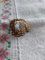 Broche double Vintage, Ophalen of Verzenden, Overige materialen, Broche