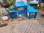 Houten Picknicktafel met banken, Tuin en Terras, Picknicktafels, Ophalen, Gebruikt, Rechthoekig