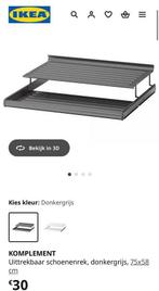 3x IKEA Komplement schoenenrek (grijs) voor Pax kast, Huis en Inrichting, Ophalen, Zo goed als nieuw