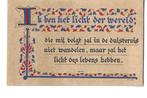 religie  nelly ten have amsterdam  calligrafie, Verzamelen, Ansichtkaarten | Themakaarten, Verzenden, 1940 tot 1960, Ongelopen