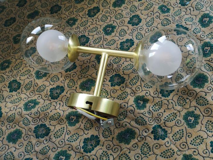 Plafond Lamp | Goudgeel (merk: Lindby), Huis en Inrichting, Lampen | Plafondlampen, Zo goed als nieuw, Glas, Metaal, Ophalen