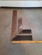 2x blokhaak winkelhaak 90 graden nooitgedacht nooitgedagt, Doe-het-zelf en Verbouw, Ophalen of Verzenden, Gebruikt