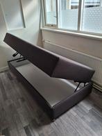 Boxspring 90x200 met Opbergruimte - Grijs, Huis en Inrichting, Slaapkamer | Boxsprings, Ophalen, 90 cm, Eenpersoons, Zo goed als nieuw
