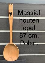 87 cm massief houten lepel uit Polen., Ophalen of Verzenden